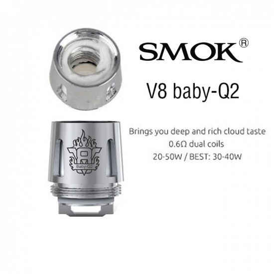 Smok TFV8 Baby Q2 Coils 0.4Ω