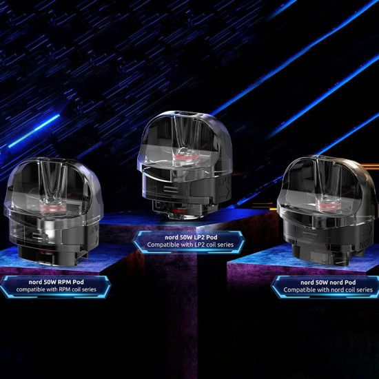 SMOK Nord 50W Replacement Empty Pod Cartridge (Per Piece) SMOK Nord 50W Replacement Empty Pod Cartridge (Per Piece)