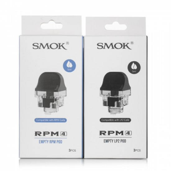 SMOK RPM 4 Replacement Empty Pod Cartridge 5ml (Per Piece) SMOK RPM 4 Replacement Empty Pod Cartridge 5ml (Per Piece)